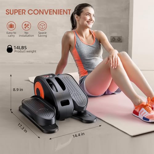 Compact Electric Under Desk Elliptical Leg Exerciser