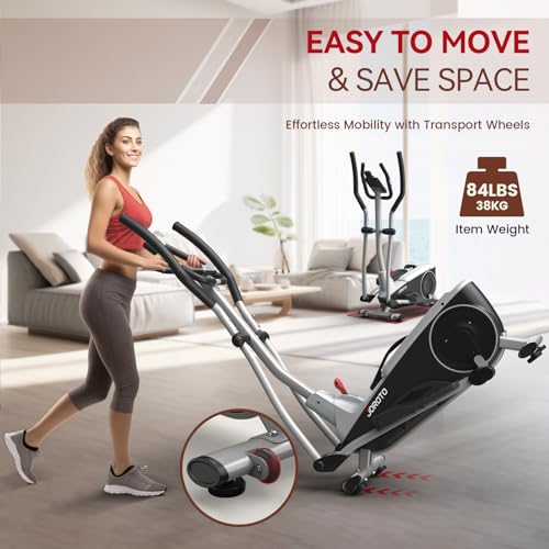 JOROTO Cross Trainer Elliptical Machine with 8 Resistance Levels