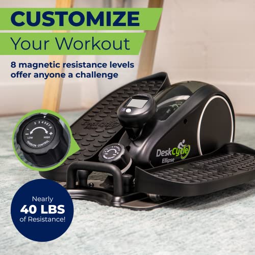 Compact DeskCycle Ellipse Seated Under Desk Elliptical Machine