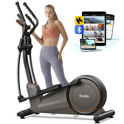 Niceday Elliptical Exercise Machine, Hyper-Quiet Magnetic System
