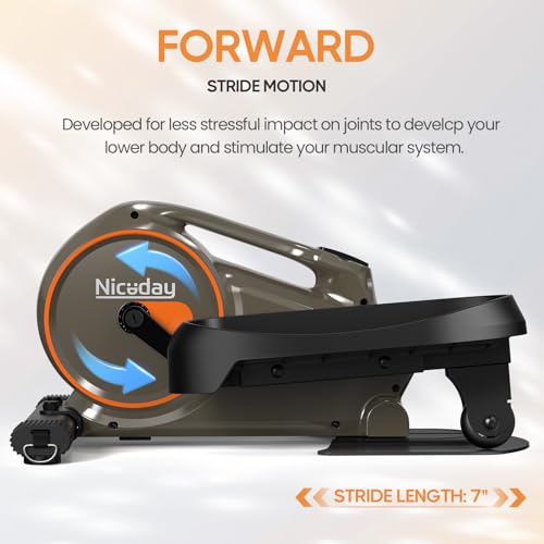 Niceday 2-in-1 Elliptical: Seated/Stand, Quiet, Adjustable Resistance