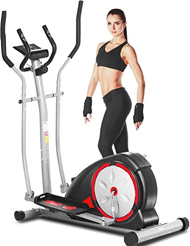 ANCHEER Elliptical Cross Trainer with Pulse Rate Grips
