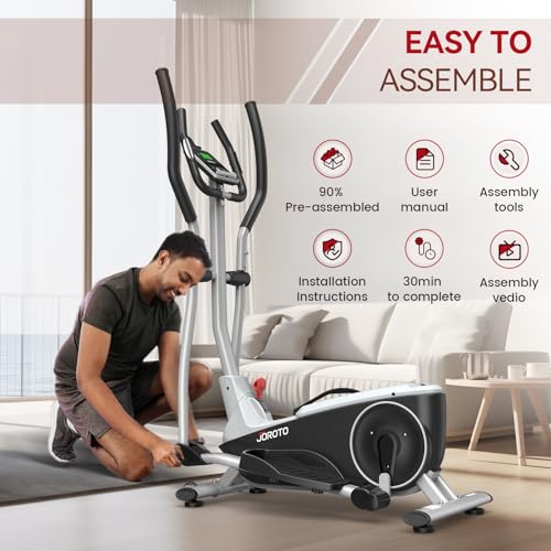JOROTO Cross Trainer Elliptical Machine with 8 Resistance Levels