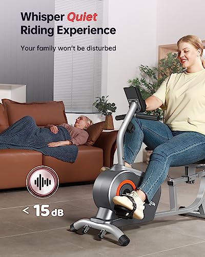 YOSUDA 350LB Weight Capacity Recumbent Bike with Comfort Seat