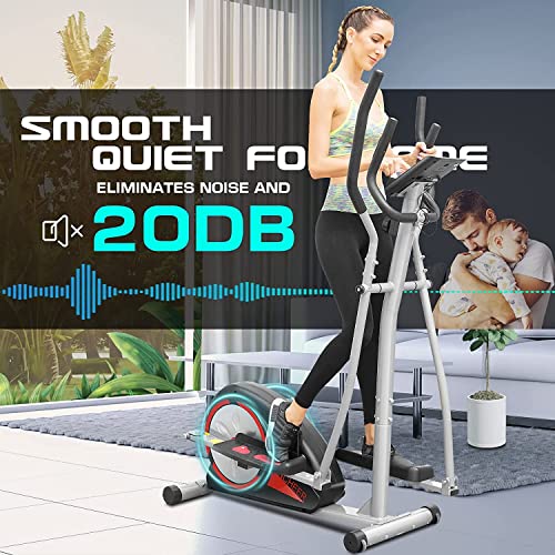 ANCHEER Elliptical Cross Trainer with Pulse Rate Grips