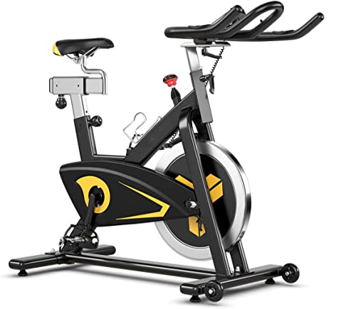 Goplus Magnetic Exercise Bike with LCD Monitor, 30lbs Flywheel