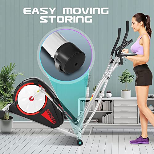 ANCHEER Elliptical Cross Trainer with Pulse Rate Grips
