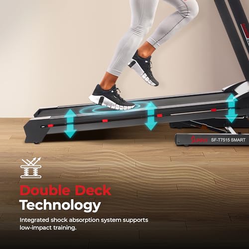 Sunny Health & Fitness Smart Treadmill with Auto Incline