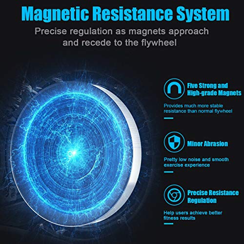 Goplus Magnetic Exercise Bike with LCD Monitor, 30lbs Flywheel