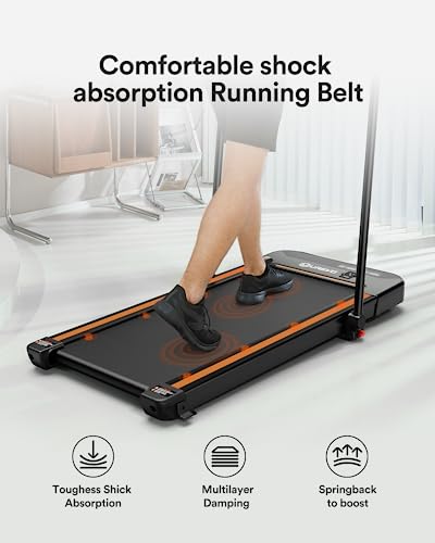 UREVO 2 in 1 Under Desk Electric Treadmill