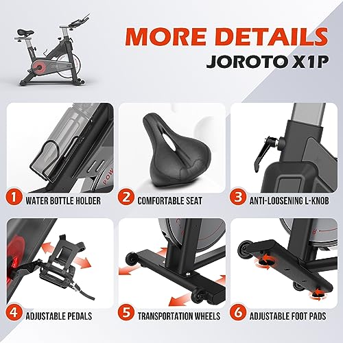 JOROTO Indoor Cycling Workout Bike with Magnetic Resistance