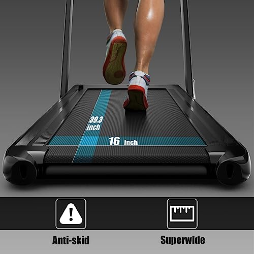 Goplus 2 in 1 Folding Electric Treadmill, Bluetooth Speaker