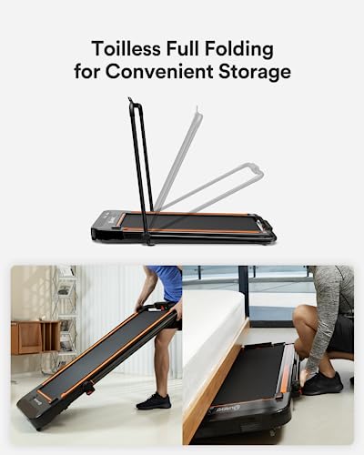 UREVO 2 in 1 Under Desk Electric Treadmill
