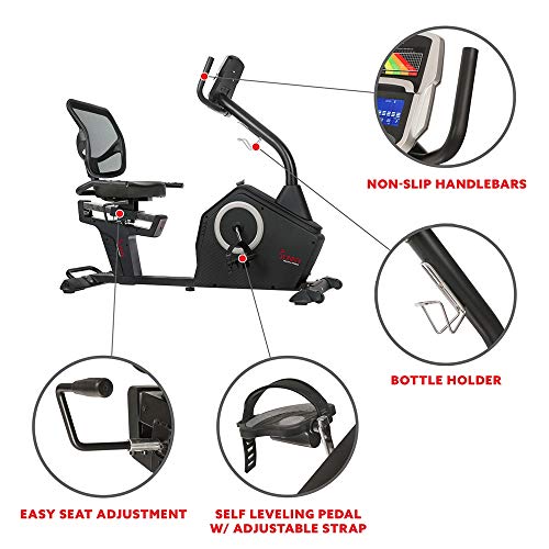 Sunny Health & Fitness Recumbent Bike - SF-RB4850