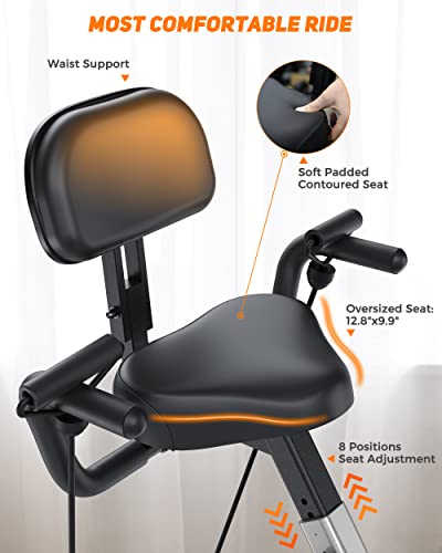 YOSUDA Folding X-Bike with 16-Level Resistance for Seniors