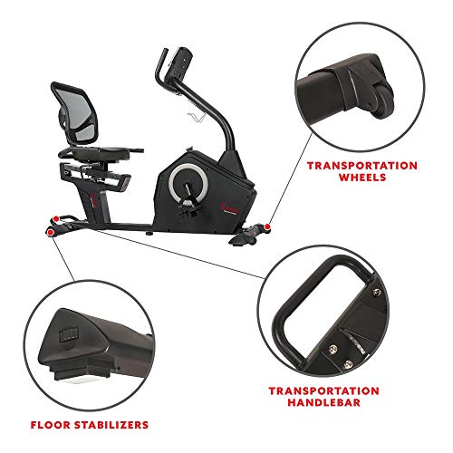 Sunny Health & Fitness Recumbent Bike - SF-RB4850