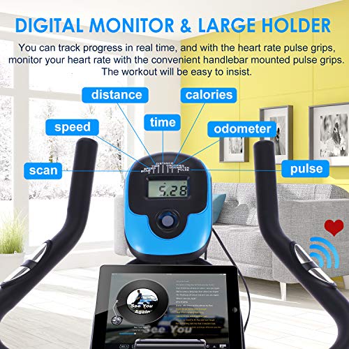 ANCHEER Indoor Cycling Bike with Heart Rate Monitor