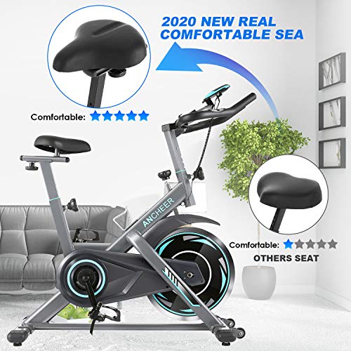 ANCHEER Indoor Exercise Bike Stationary with Tablet Holder