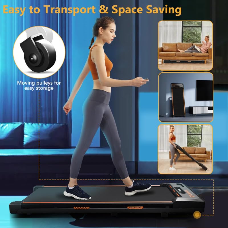 AIRHOT Under Desk Walking Treadmill, 2 in 1