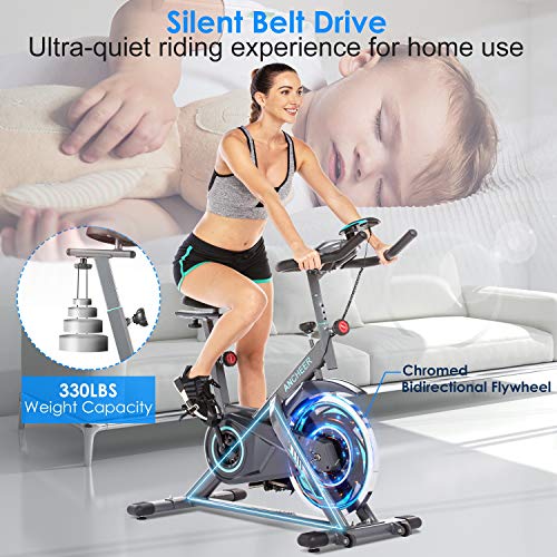 ANCHEER Indoor Exercise Bike Stationary with Tablet Holder
