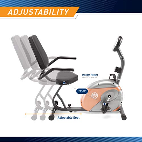 Marcy Recumbent Bike with Resistance ME-709
