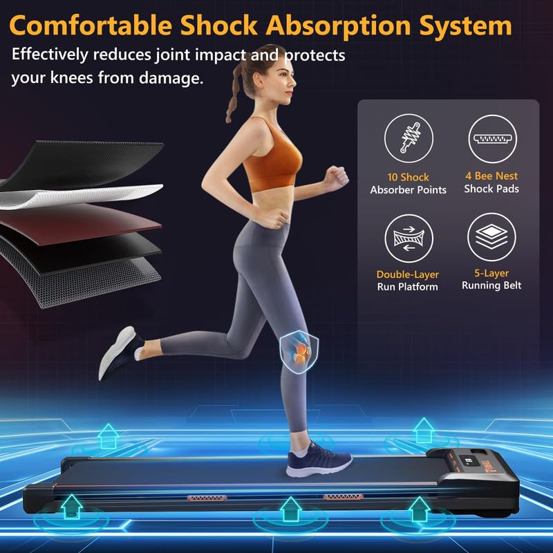 AIRHOT Under Desk Walking Treadmill, 2 in 1