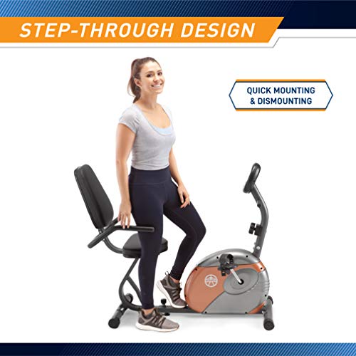 Marcy Recumbent Bike with Resistance ME-709
