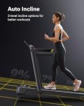 UREVO Auto Incline Walking Pad Treadmill with APP Control