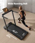 UREVO Auto Incline Walking Pad Treadmill with APP Control