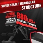 WOZE Adjustable Weight Bench for Full Body Strength Training