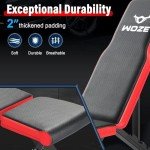 WOZE Adjustable Weight Bench for Full Body Strength Training