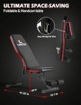 WOZE Adjustable Weight Bench for Full Body Strength Training