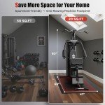 Sportsroyals Home Gym with 154LBS Weight Stack