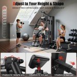 Sportsroyals Home Gym with 154LBS Weight Stack