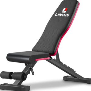 LINODI Adjustable Weight Bench for Full Body Workout