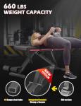 LINODI Adjustable Weight Bench for Full Body Workout