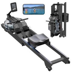 Dripex Magnetic Rower with LCD Monitor, Aluminum Rail