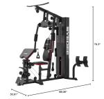 syedee Home Gym Station with 150LB Weight Stack