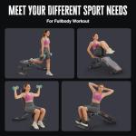 OUNUO Adjustable Foldable 660LB Weight Bench for Home Gym