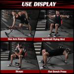 Yagud Weight Bench: Adjustable Multi-Purpose Workout Bench Press