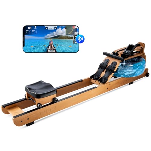 Water Rowing Machine with TM-3 Monitor, 400 lbs Load