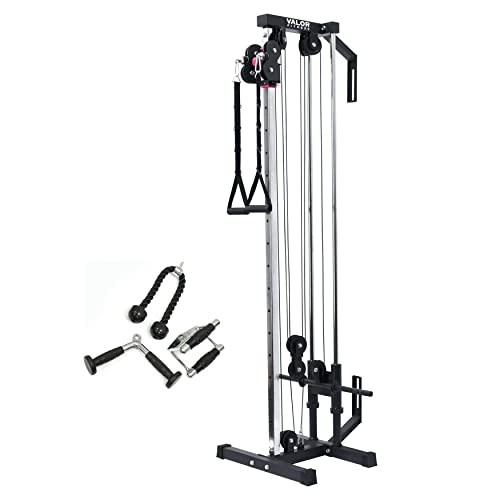 Valor Fitness BD-62 Wall Mount Cable Station: Adjustable Dual Pulley