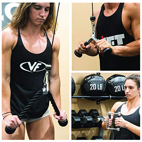 Valor Fitness BD-62 Wall Mount Cable Station: Adjustable Dual Pulley