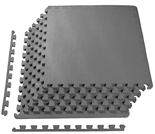 BalanceFrom Puzzle Exercise Mat with EVA Foam, 1/2" Thick
