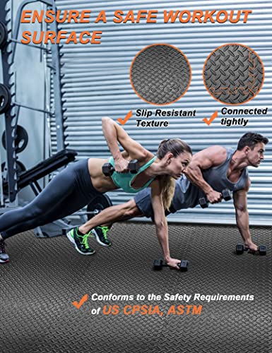 innhom 12 Tiles Gym Mat Exercise Puzzle Flooring