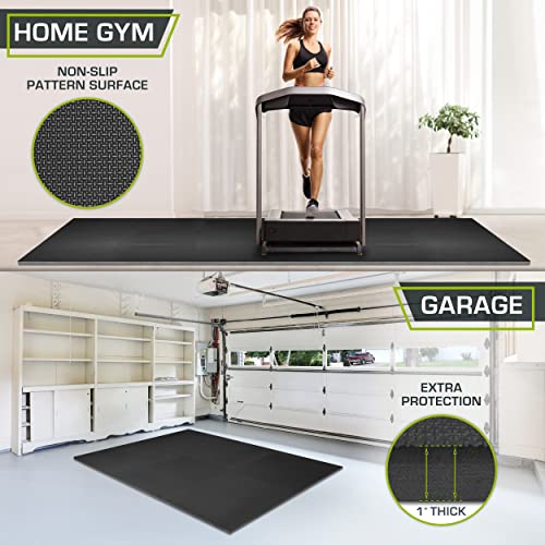 ProsourceFit Extra Thick Puzzle Exercise Mat Set, Black