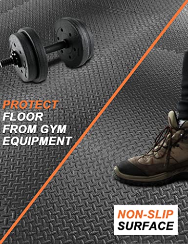 innhom 12 Tiles Gym Mat Exercise Puzzle Flooring