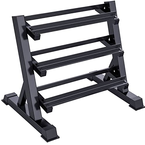 3-Tier Dumbbell Rack for Home Gym Organization, 1100LBS