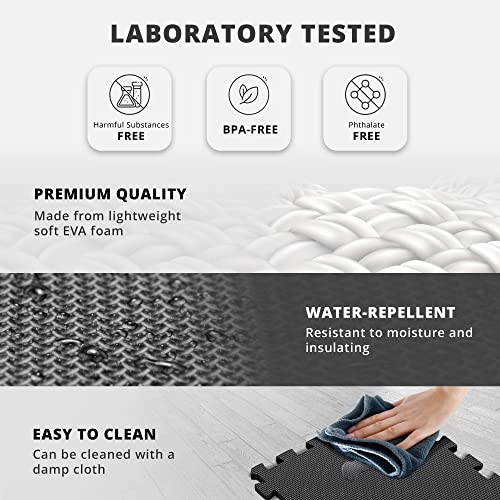 Interlocking EVA Soft Foam Floor Mat Set - 18 Pieces