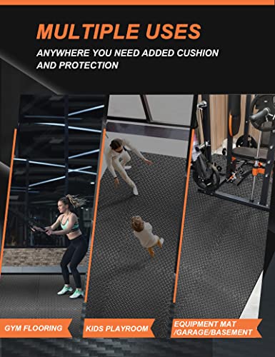 innhom 12 Tiles Gym Mat Exercise Puzzle Flooring